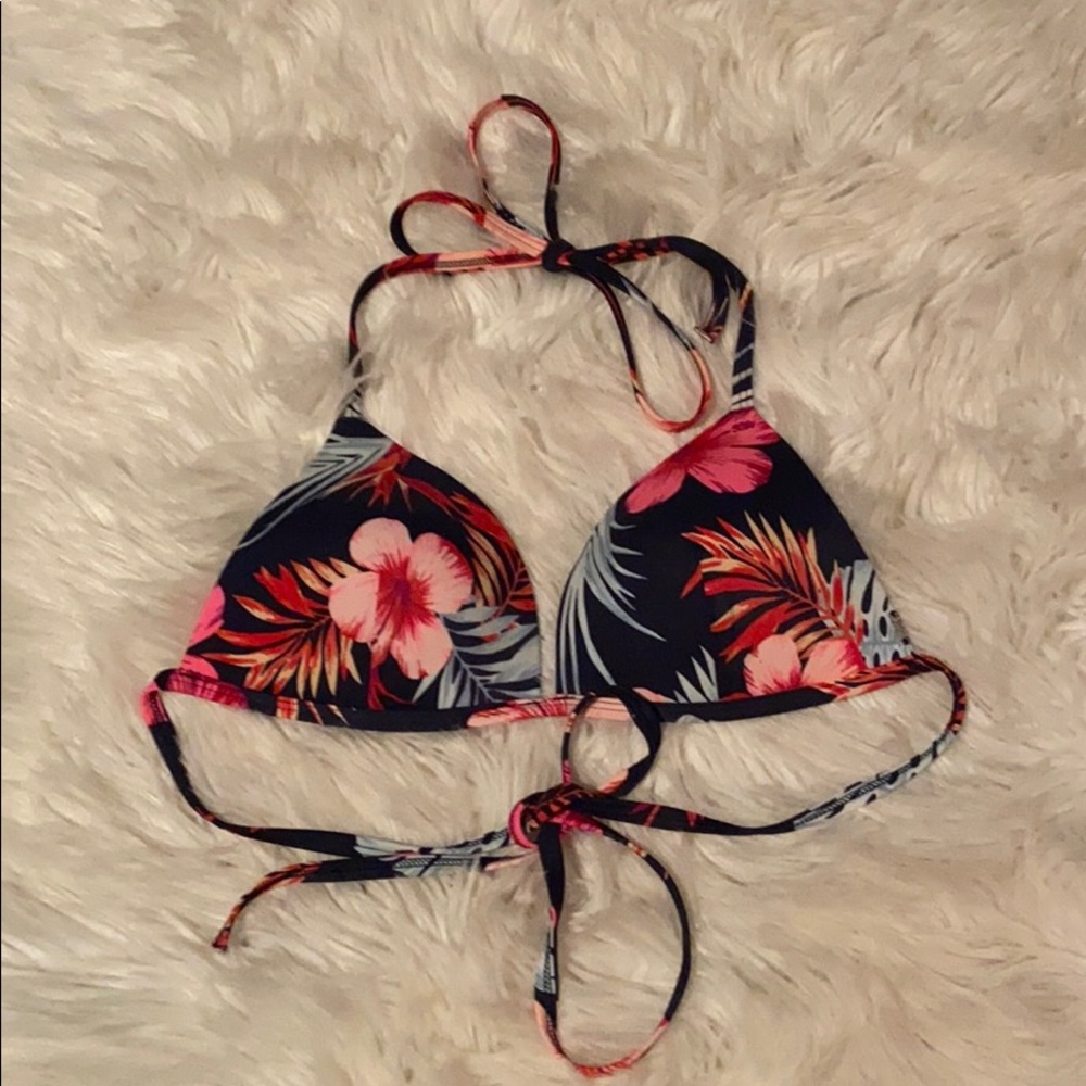 Tropical Pink Bikini Top